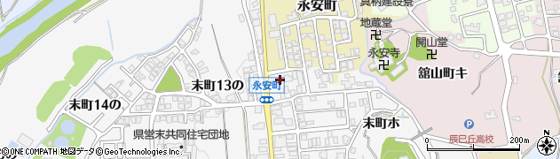 石川県金沢市末町（１２の）周辺の地図