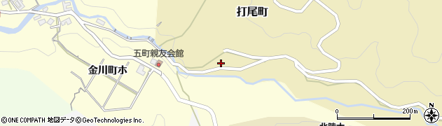 石川県金沢市打尾町（ヲ）周辺の地図