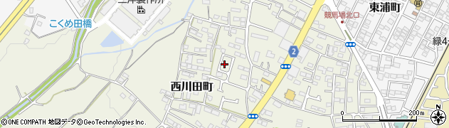 西川田北ノ原公園周辺の地図