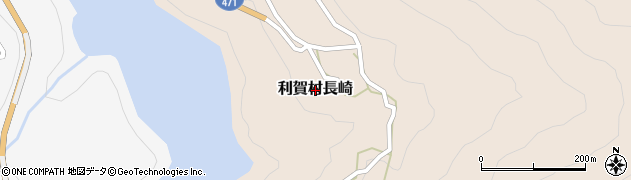 富山県南砺市利賀村長崎周辺の地図