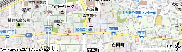 はくさん信用金庫松任支店周辺の地図