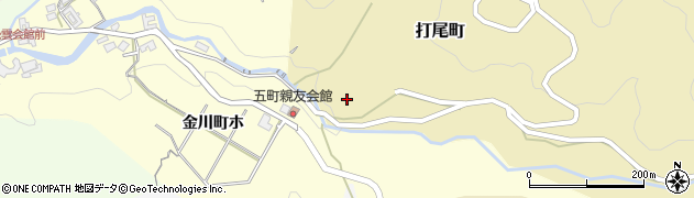 石川県金沢市打尾町ワ周辺の地図
