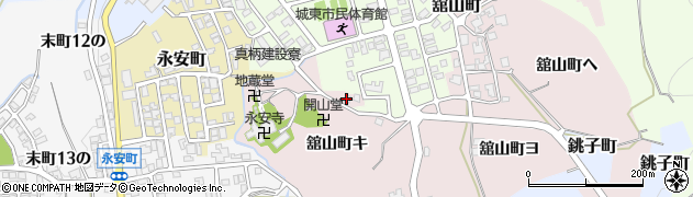 石川県金沢市舘山町（キ）周辺の地図