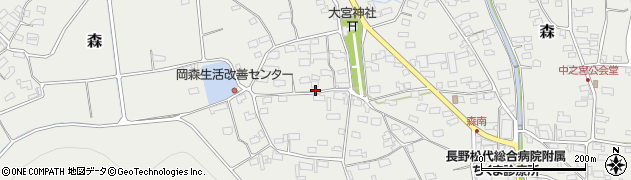長野県千曲市森1087周辺の地図
