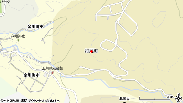 〒920-1149 石川県金沢市打尾町の地図