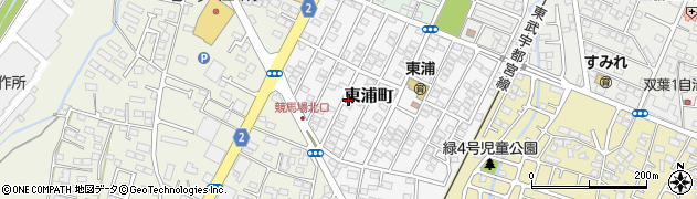 栃木県宇都宮市東浦町周辺の地図