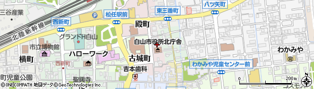 石川県白山市殿町周辺の地図