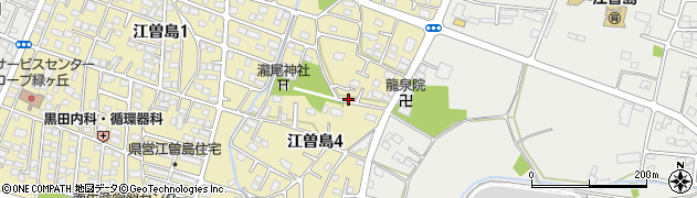 亀山邸_江曽島アキッパ駐車場周辺の地図