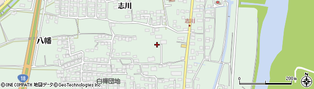長野県千曲市八幡（志川）周辺の地図