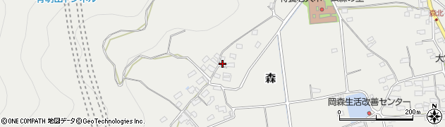 長野県千曲市森873周辺の地図