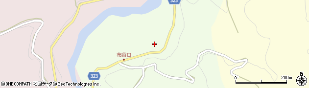 富山県富山市八尾町東布谷周辺の地図