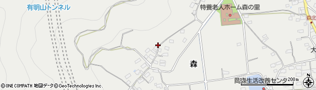 長野県千曲市森870周辺の地図