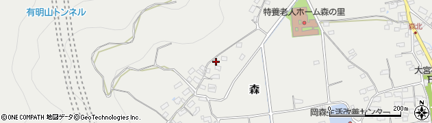 長野県千曲市森871周辺の地図