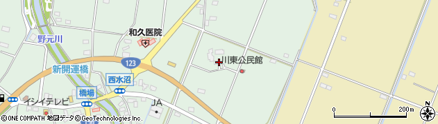 栃木県芳賀郡芳賀町西水沼173周辺の地図