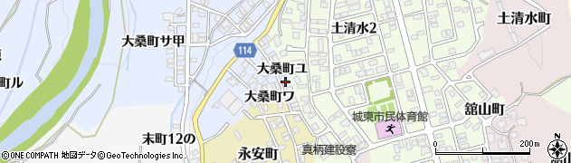 石川県金沢市大桑町ユ周辺の地図