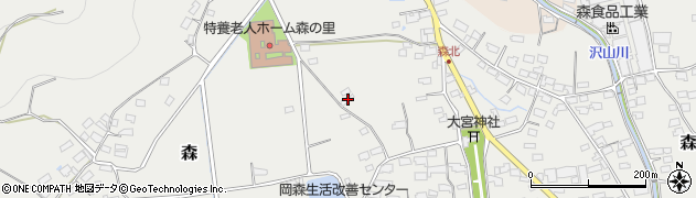 長野県千曲市森816周辺の地図