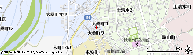 石川県金沢市大桑町ユ13周辺の地図