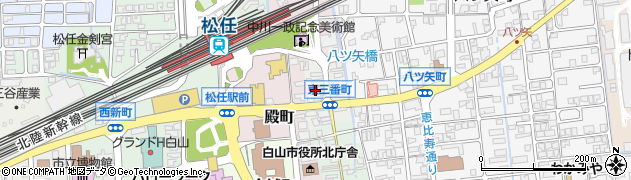松任ターミナルホテル周辺の地図