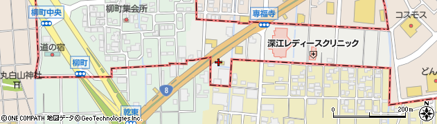 ８番らーめん 専福寺店周辺の地図