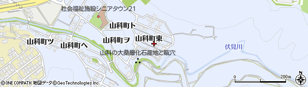 石川県金沢市山科町東63周辺の地図
