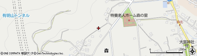 長野県千曲市森865周辺の地図