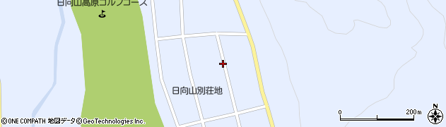 長野県大町市平日向山周辺の地図