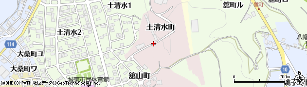 石川県金沢市土清水町周辺の地図
