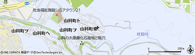 石川県金沢市山科町東34周辺の地図