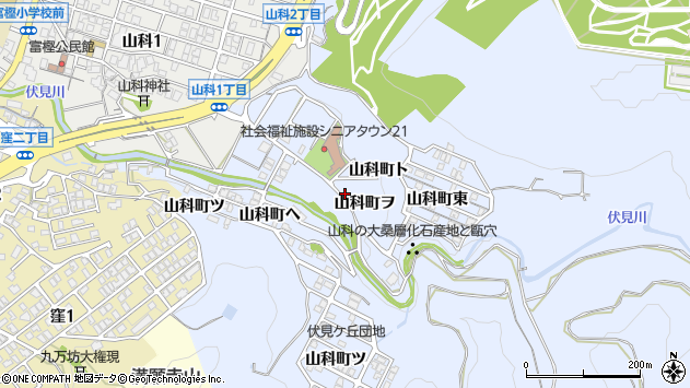 〒921-8174 石川県金沢市山科町の地図
