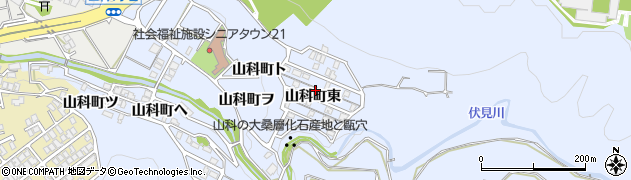 石川県金沢市山科町（東）周辺の地図