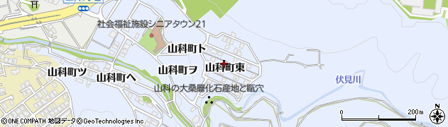 石川県金沢市山科町東50周辺の地図