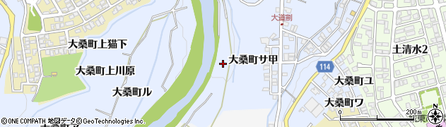 石川県金沢市大桑町（鱒川淵）周辺の地図