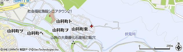 石川県金沢市山科町東30周辺の地図