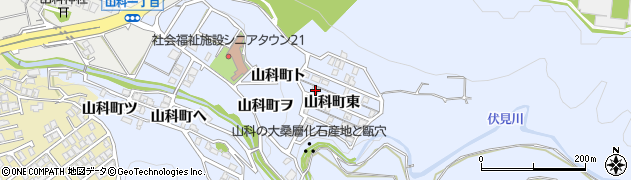 石川県金沢市山科町東47周辺の地図