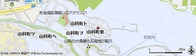 石川県金沢市山科町東40周辺の地図