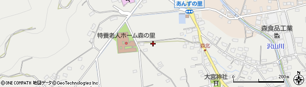 長野県千曲市森815周辺の地図