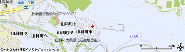 石川県金沢市山科町東27周辺の地図