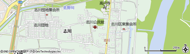 志川公民館周辺の地図