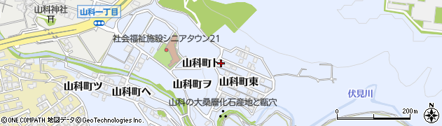 石川県金沢市山科町東44周辺の地図