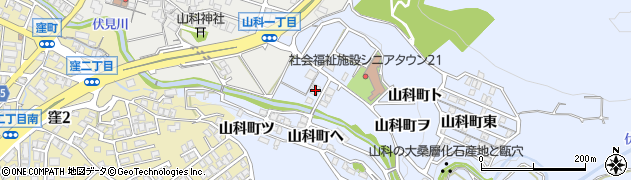 石川県金沢市山科町午周辺の地図