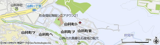 石川県金沢市山科町東20周辺の地図