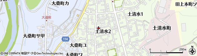 石川県金沢市土清水2丁目周辺の地図