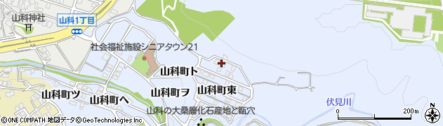 石川県金沢市山科町東14周辺の地図