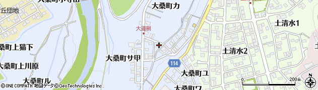 石川県金沢市大桑町（カ）周辺の地図