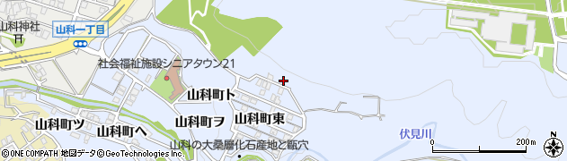 石川県金沢市山科町東5周辺の地図