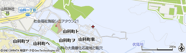 石川県金沢市山科町東4周辺の地図