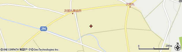 富山県南砺市次郎丸周辺の地図