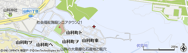石川県金沢市山科町東3周辺の地図