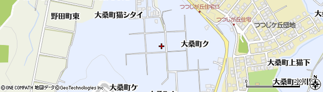 石川県金沢市大桑町（中平）周辺の地図