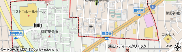 石川県白山市田中町88周辺の地図